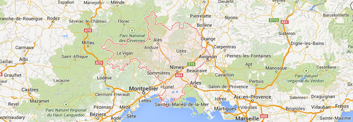 Grands Gites, gites de groupe, villages de vacances, hotels, camping recevant des groupes dans le Gard Camargue Cevennes